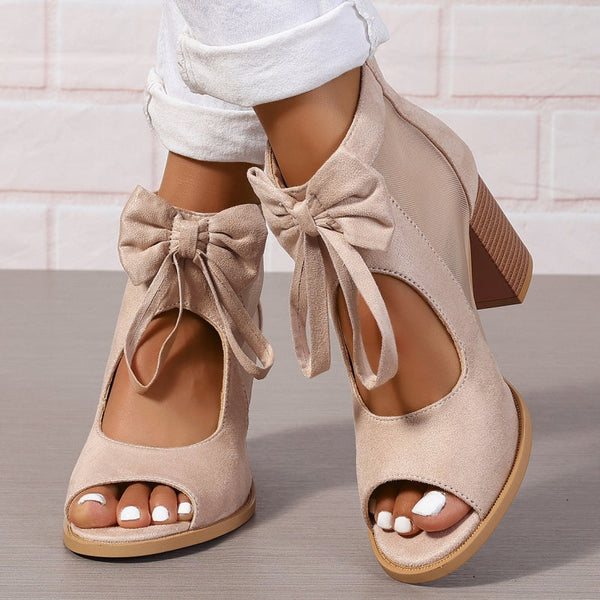 ISABELLA | ORTHOPEDIC HEELS WITH BOW CHARM
