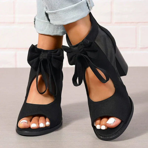 ISABELLA | ORTHOPEDIC HEELS WITH BOW CHARM