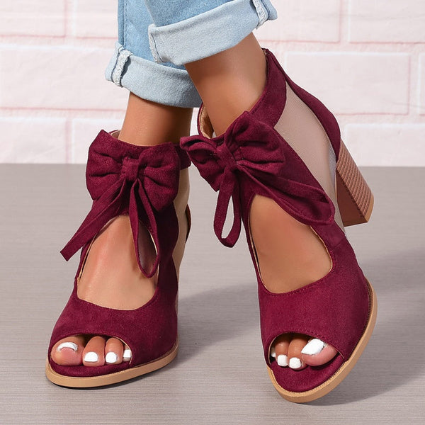 ISABELLA | ORTHOPEDIC HEELS WITH BOW CHARM