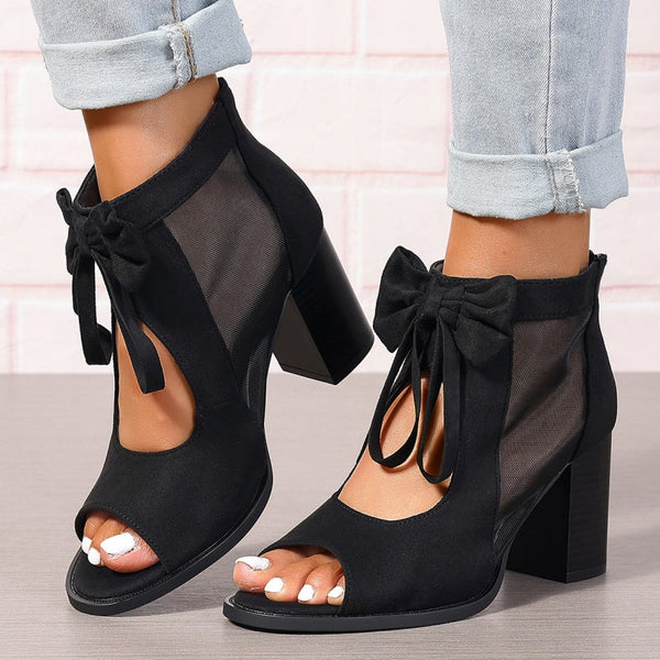 ISABELLA | ORTHOPEDIC HEELS WITH BOW CHARM